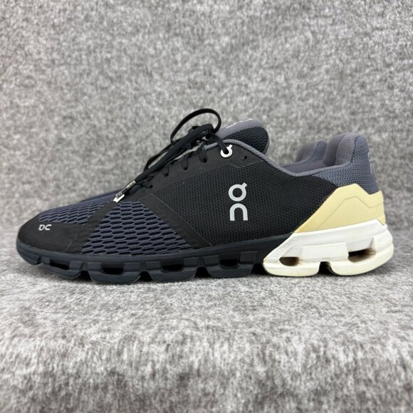 ✅On Cloudflyer Mens 11.5M Athletic Running Sneakers Black/Blue/Gray✅ No Insoles - Picture 5 of 12